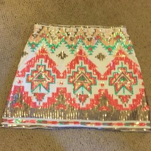 Sequin Mini Skirt